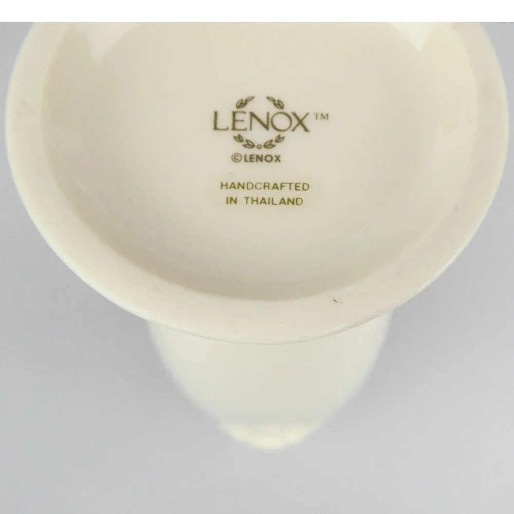 Lenox‎ Ivory 24K Gold Trim Rose Floral Large Vase 7.5